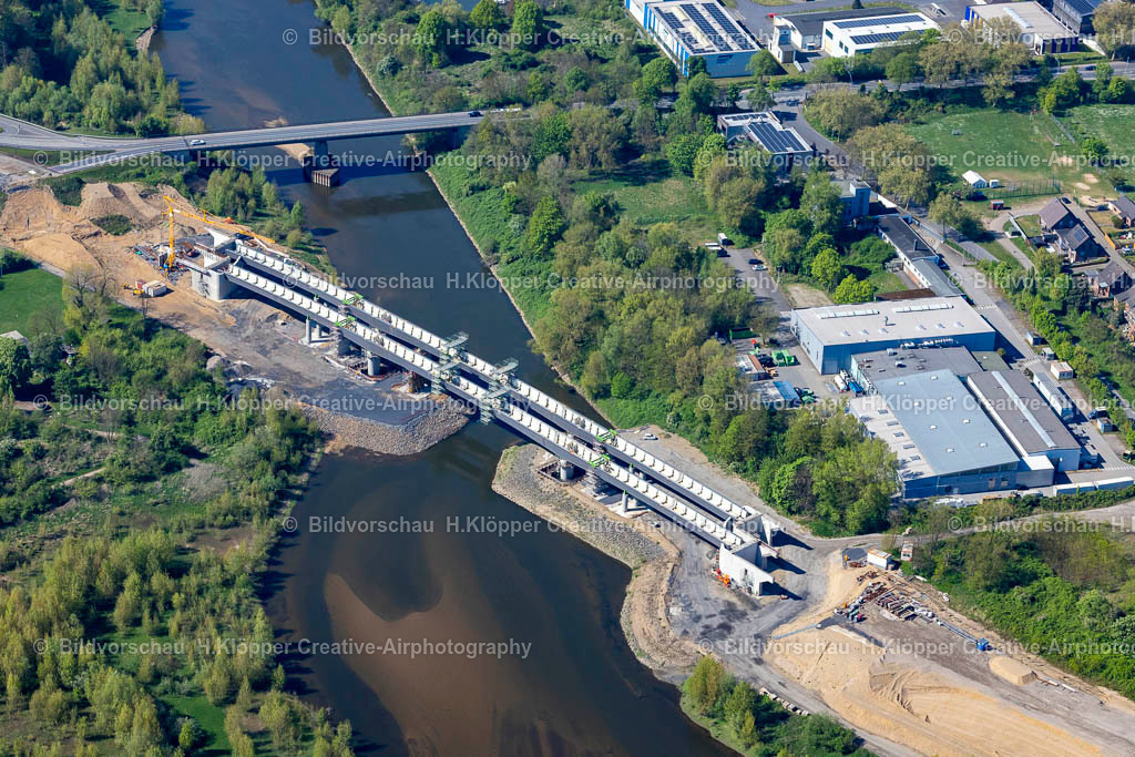 Luftbilder Wesel-0739 | Luftaufnahme Baustelle zum Neubau des Straßen- Brückenbauwerk " Lippebrücke " in Wesel im Bundesland Nordrhein-Westfalen, Deutschland - Realisiert mit Pictrs.com
