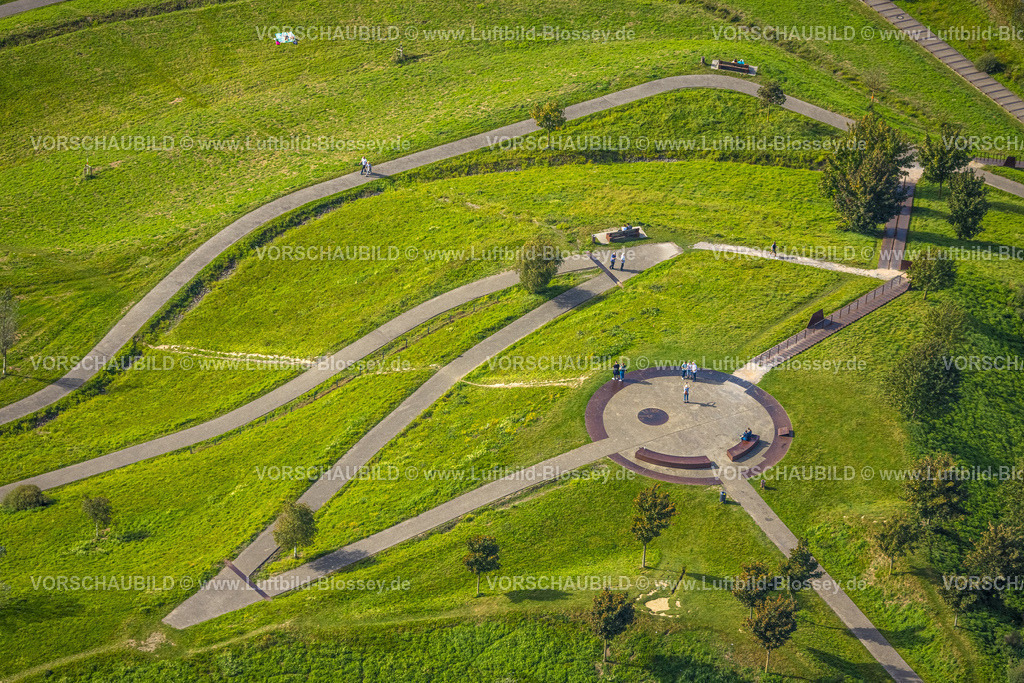 Dortmund231000226 | Luftbild, Aussichtspunkt auf dem Kaiserberg, Park und Wanderwege am Phönix-See, Hörde, Dortmund, Ruhrgebiet, Nordrhein-Westfalen, Deutschland