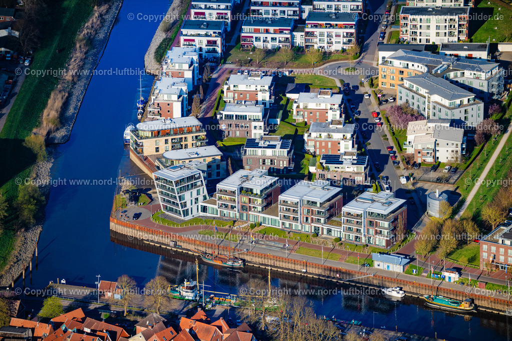 Stade_Hafencity_ELS_4572060425 | STADE 06.04.2025 Siedlungsgebiet und Infrastruktur Hafencity in Stade im Bundesland Niedersachsen, Deutschland. // The district Hafencity in Stade in the state Lower Saxony, Germany. Foto: Martin Elsen