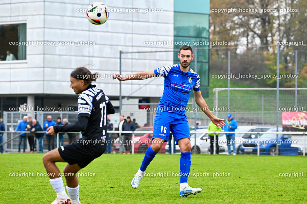 MSC Magdalen vs. SV Wernberg | #77 Saif Moussa MSC Magdalen, #16 Igor Lovric SV Wernberg, MSC Magdalen vs. SV Wernberg, MSC Magdalen vs. SV Wernberg am 10.11.2024 in Magdalen (Sportplatz Magdalen), Austria, (Photo by Bernd Stefan)