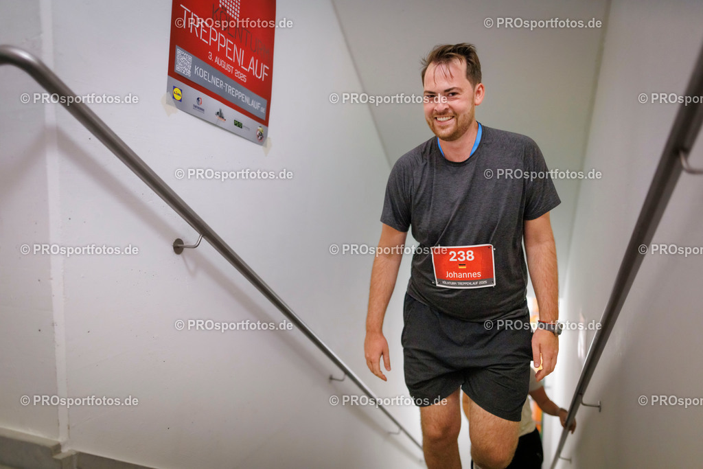 KölnTurm Treppenlauf; Köln, 03.08.2025 | Impressionen vom KölnTurm Treppenlauf am 03.08.2025 in Köln (Nordrhein-Westfalen). 