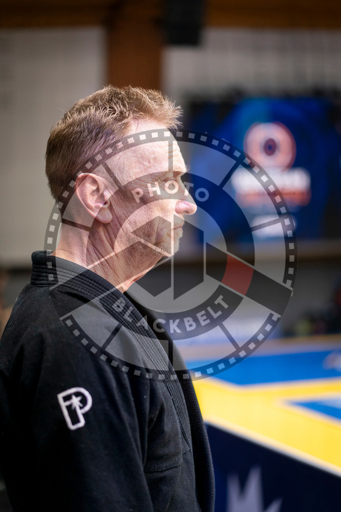 20240125PBB02463 | Fighters compete during the sixth day of the Brazilian Jiu-jitsu European Championship of the IBJJF in Paris, France, on January 25, 2024.