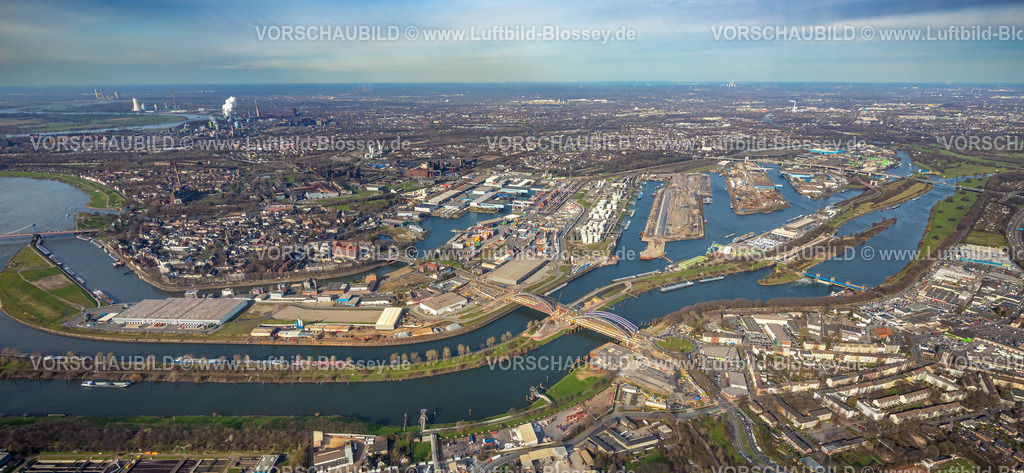 Duisburg230303205 | Luftbild, Duisburg Hafen, Ölinsel, Kohleninsel Containerterminal geplant - Duisburg Gateway Terminal, Schrottinsel, Ruhrort, Duisburg, Ruhrgebiet, Nordrhein-Westfalen, Deutschland