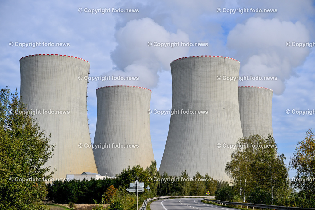 Tschechische Republik_ AKW Temelin_ 14.10.2024-37 | 14.10.2024, Temelin, CZE, AKW Temelin im Bild Atomkraftwerk, Kernkraftwerk, Atomstrom, Strom, Stromproduktion, Stromerzeugung, Atomenergie, Reaktor, Reaktorblock, Kuehlturm, Tschechien, Tschechei, Ceska Republika, Jaderna elektrarna Temelin, JETE, Jihocesky kraj, Suedboemische Region, Tschechische Republik