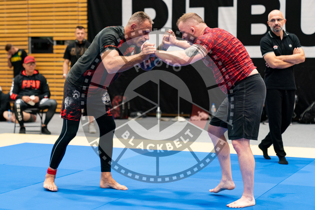 20230916PBB6351 | Fighters compete during the grappling tournement ADCC Trials (European, Middle East and African Championship) in Warsaw, Poland, on September 16, 2023.