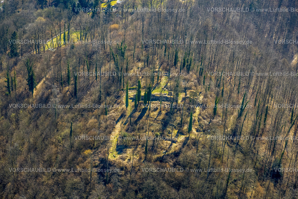 Arnsberg250305389 | Luftbild, Ruine Rüdenburg, auch Alte Grafenburg, Arnsberg, Sauerland, Nordrhein-Westfalen, Deutschland