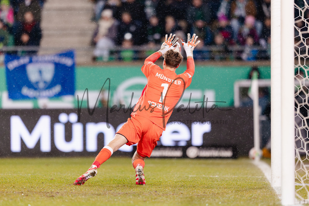 2. Bundesliga, Saison 2025/26, 21. Spieltag: SC Preußen Münster - VfL Bochum | Münster, 06.02.2026: 2. Bundesliga, 21. Spieltag, SC Preußen Münster gegen VfL Bochum im LVM-Preußenstadion in Münster. Foto: sportfotografie.ms | Markus Paletta - Realisiert mit Pictrs.com