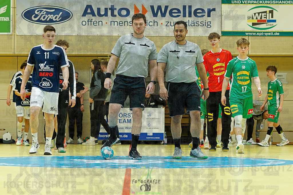 mJB Pokalrunde dt. Meisterschaft, TV Hüttenberg - TSV GWD Minden | mJB Pokalrunde dt. Meisterschaft, TV Hüttenberg - TSV GWD Minden am 15.03.2025 in Münchholzhausen (Sporthalle Münchholzhausen)Photo © 2025 - Jörg Heinrich - Realisiert mit Pictrs.com