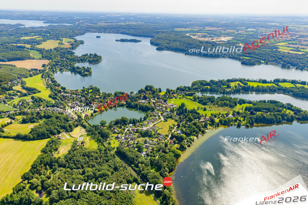 Schrägluftbild  Timmdorf  Malente - Das Luftbild wurde 2025 vom UL-Flugzeug heraus erstellt (ohne Drohne- keine Drohnenaufnahme ) - Hochauflösende Luftaufnahme -Nicht vergleichbar mit Google Maps oder Satelittenbilder- Die Geschenkidee !Mit Lizenz und Bildrechte bestellbar