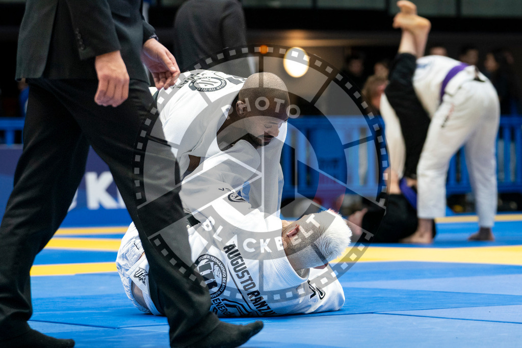 20240123PBB02005 | Fighters compete during the second day of the IBJJF European Championship in Paris, France, on January 23, 2024.