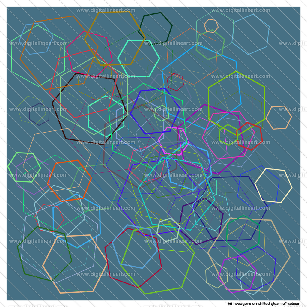 96-hexagons-chilled-gleam-of-salmon | digitallineart - Realisiert mit Pictrs.com