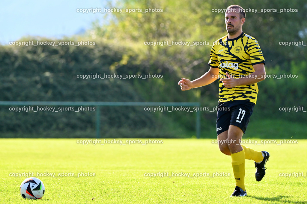 FC Faakersee vs. Rapid Lienz  | #17 Matteo Scheucher FC Faakersee, FC Faakersee vs. Rapid Lienz , FC Faakersee vs. Rapid Lienz  am 04.08.2024 in Faakersee (Sportplatz Faakersee), Austria, (Photo by Bernd Stefan)