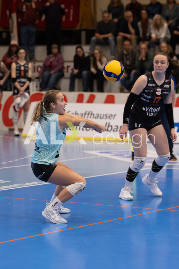 Volleyball I Frauen I Saison 2025-2026 I Volleyball NLA | Women I Round 16 I VC Kanti Schaffhausen - Viteos NUC I 31.01.2026 | 1 Caroline Delley (CH) (Viteos NUC) – Libero - Realisiert mit Pictrs.com
