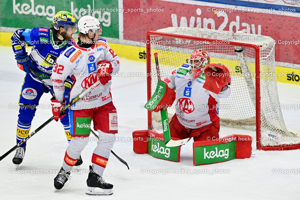 EC IDM WÄRMEPUMPEN VSV vs. EC KAC | #32 Dahm Sebastian EC KAC, #8 Rebernig Maximilian #82  Nickl Thimo EC KAC, Rebernig Maximilian EC VSV, EC IDM WÄRMEPUMPEN VSV vs. EC KAC, EC IDM WÄRMEPUMPEN VSV vs. EC KAC am 02.02.2025 in Villach (Stadthalle Villach), Austria, (Photo by Bernd Stefan)