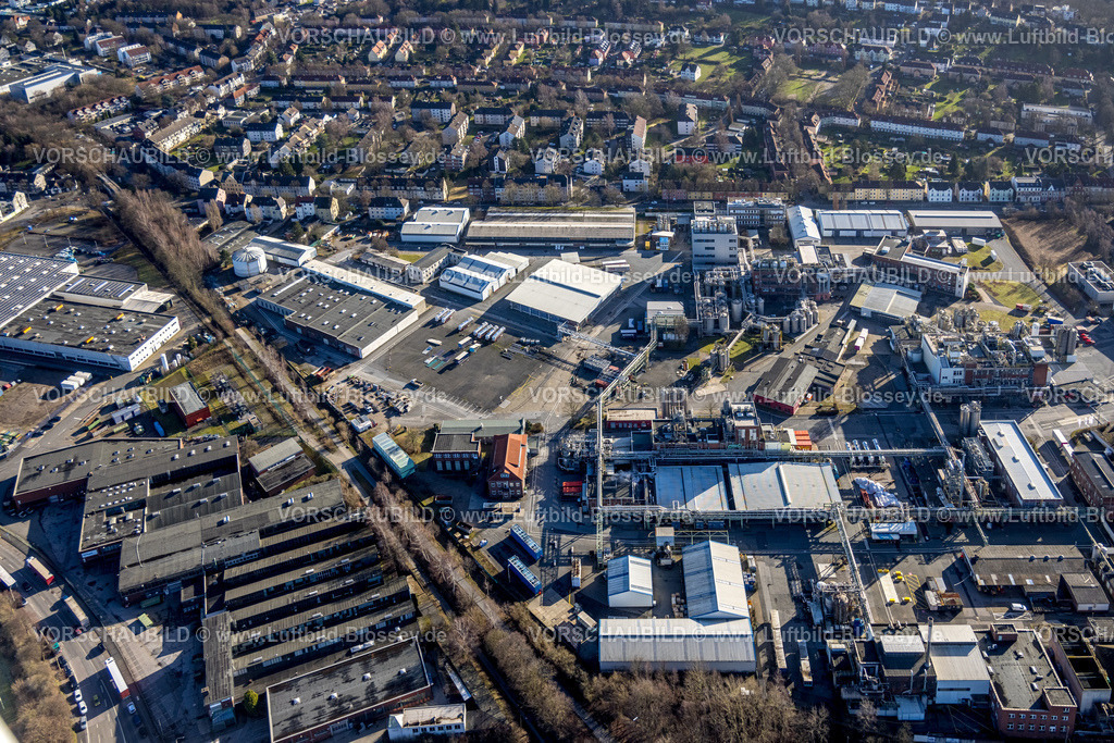 Witten240102673 | Luftbild, Chemiepark Witten und Wohnhäuser, Witten, Ruhrgebiet, Nordrhein-Westfalen, Deutschland