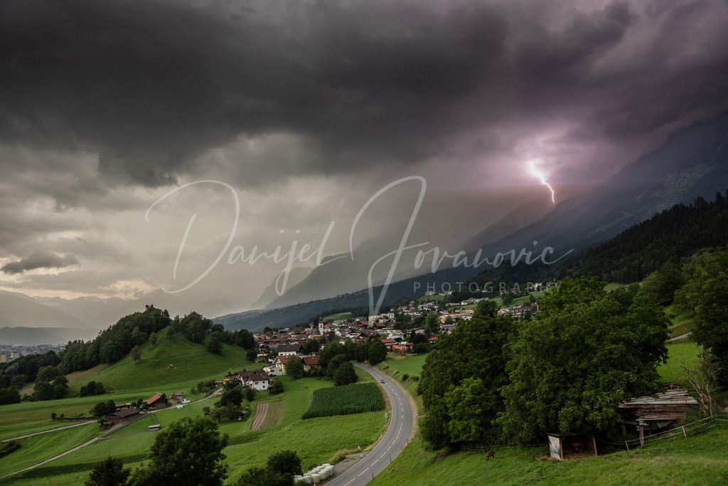 Blitzschlag | Blitzeinschlag ins Seil der Nordkettenbahn