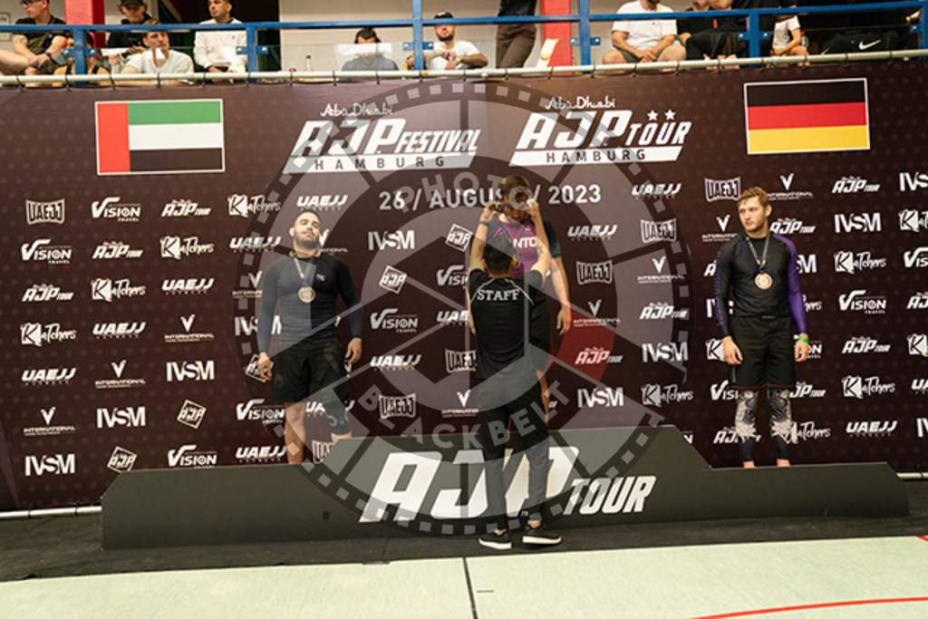 20230826PBB57132 | Fighters compete during the AJP INTLPRO BJJ and grappling competition in Hamburg, Germany, on August 26 2023.