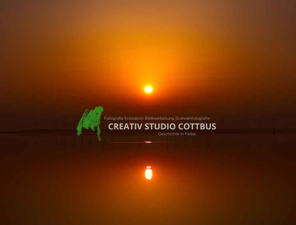 Sonnenaufgang am Cottbuser Ostsee | Der zukünftige Cottbuser Ostsee - Realisiert mit Pictrs.com