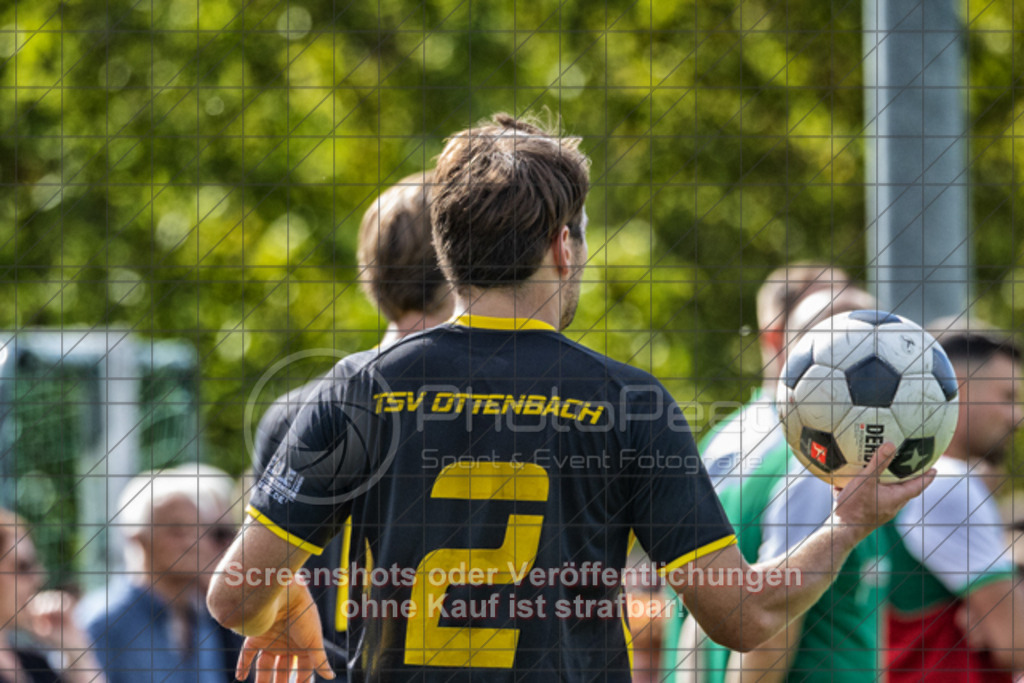 20250831_162649_0313-Bearbeitet | #,TSV Ottenbach (gelb) vs. KSG Eislingen (grün), Fussball, Kreisliga A3 - Bezirk Neckar/Fils, 02. Spieltag, Saison 2025/2026, Rasensportplatz Nebenplatz, Im Buchs, 73113 Ottenbach, 31.08.2025 - 15:00 Uhr,Foto: PhotoPeet-Sportfotografie/Peter Harich