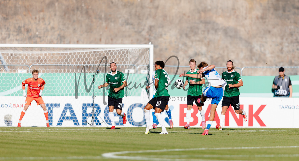 DFB-Pokal 2025/2026, 1. Runde: SC Preußen Münster - Hertha BSC Berlin | Münster, 18.08.2025: DFB-Pokal 2025/2026, 1. Runde, SC Preußen Münster gegen Hertha BSC Berlin im LVM-Preußenstadion in Münster.(Foto: sportfotografie.ms | Markus Paletta) - Realisiert mit Pictrs.com