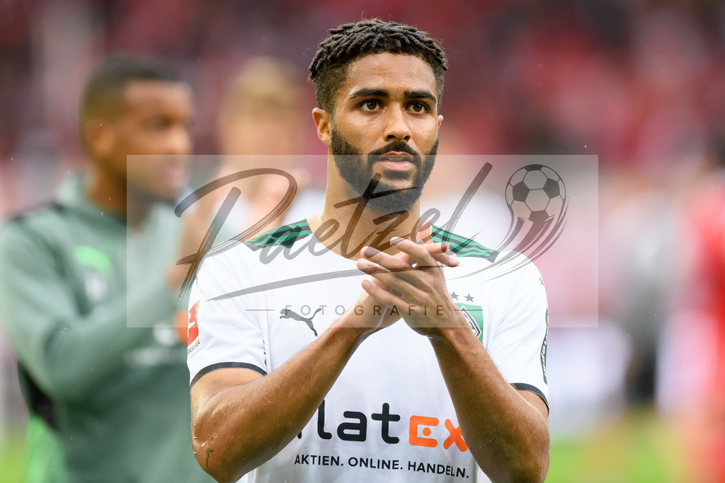 FCUBMG20210829_076 | Fussball, Herren: Keanan Bennetts (Borussia Moenchengladbach) enttaeuscht beim Spiel der 1. Bundesliga zwischen 1. FC Union Berlin und Borussia Moenchengladbach im Stadion An der Alten Foersterei am 29.08.2021 in Berlin, Deutschland. - Realisiert mit Pictrs.com