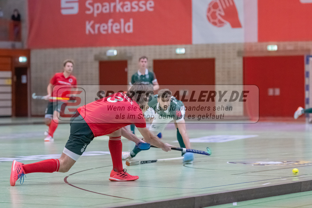 HK_20230108_102385 | 1. Bundesliga ( Halle ) Herren Crefelder HTC - Uhlenhorst Mülheim am 8.1.2023 Crefelder HTC  ( CHTC ), Krefeld , Kossol Timo ( Crefelder HTC #3 )