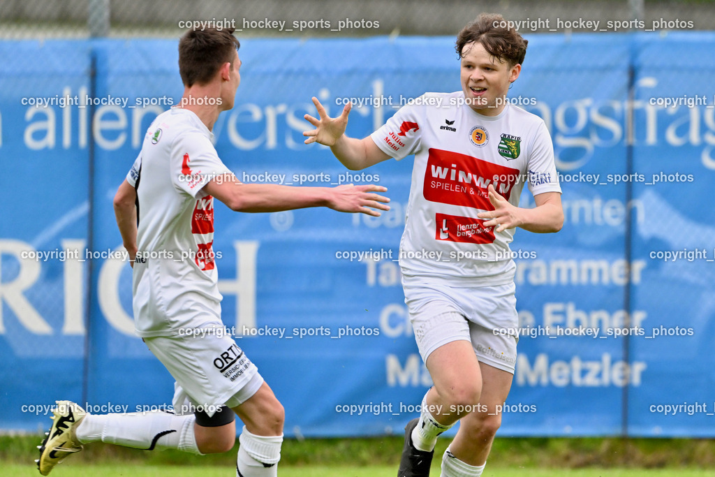 FC ASKÖ Gmünd vs. Rapid Lienz  | #8 Lukas Schrott Rapid Lienz, #18 Oliver Gomig Rapid Lienz, FC ASKÖ Gmünd vs. Rapid Lienz , FC ASKÖ Gmünd vs. Rapid Lienz  am 02.06.2024 in Gmünd (Sportplatz Gmünd), Austria, (Photo by Bernd Stefan)