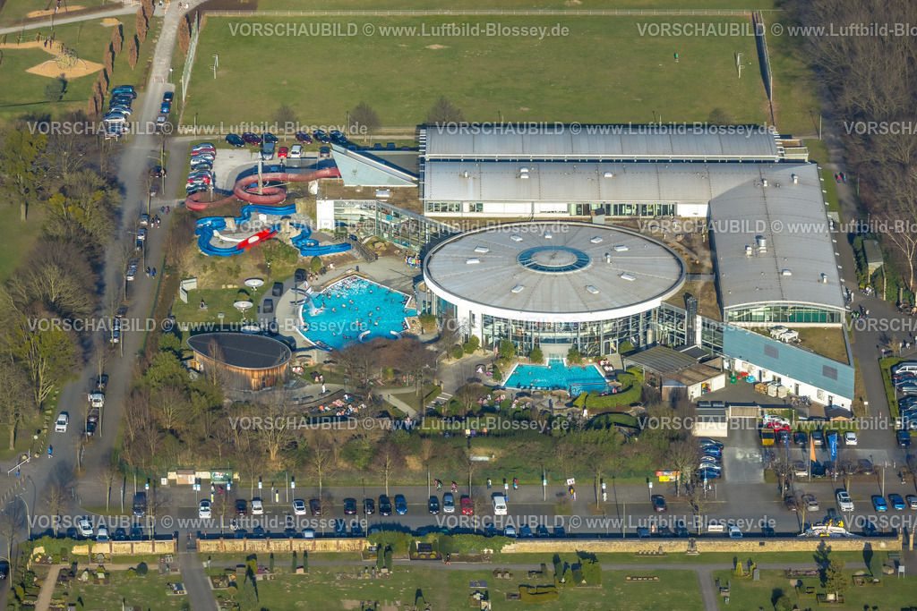 Hamm240305081 | Luftbild, Maximare Erlebnistherme Bad Hamm GmbH Erlebnisbad, Freibad und Wasserrutsche und Schwimmbad, Mitte, Hamm, Ruhrgebiet, Nordrhein-Westfalen, Deutschland