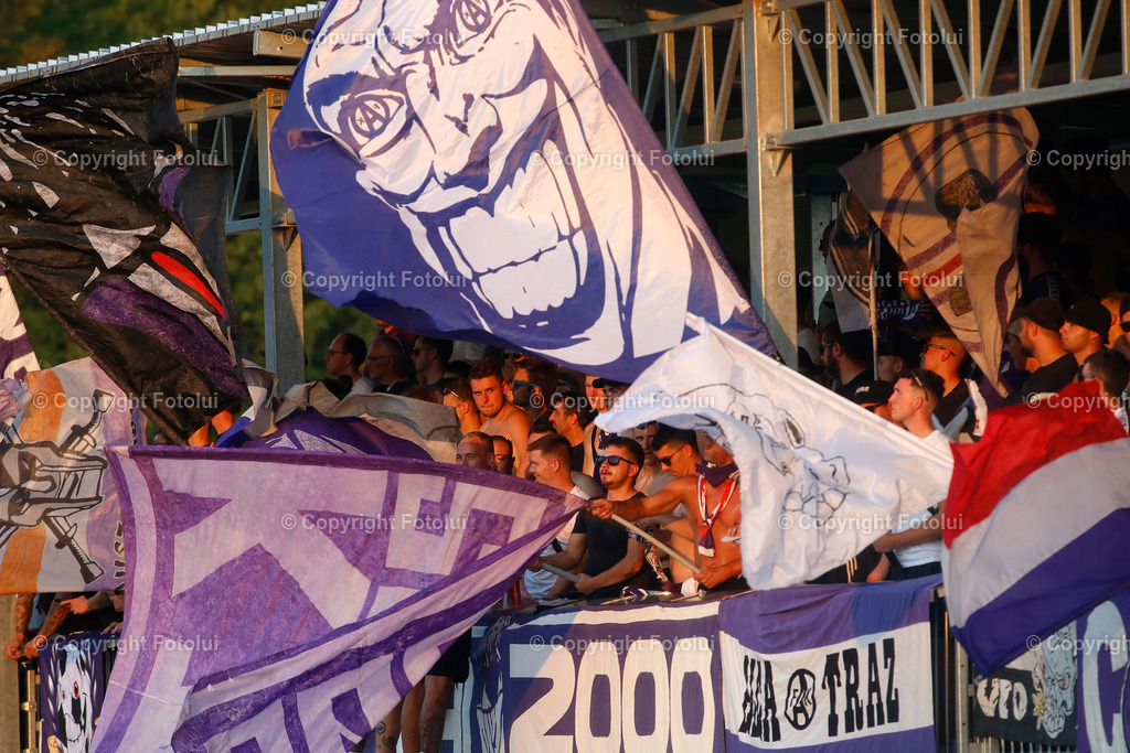 A_LUI_280824_16 | SPORT FUSSBALL UNIQA OEFB CUP 2024 2.RUNDE ASKOE OEDT-WIENER AUSTRIA 28.08.2024 IM BILD: DIE FANS VON  AUSTRIA WIEN FOTO:FOTOLUI
