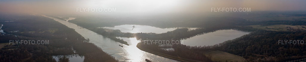 Aerial view: Panorama in Munchhausen in the state Bas-Rhin, France.Photo: IMG_62608-Bearbeitet.jpg taken on 03/07/2014 by Werner Riehm/FLY-FOTO.comResolution of the original: 15670 x 3215 px