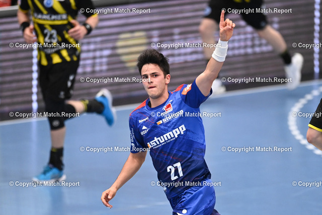 mls | LIQUI MOLI Handball Bundesliga am 05.09.2023 in Balingen (Sparkassen Arena)
HBW Balingen-Weilstetten II - TVB Stuttgart
Patrick Volz (mi, HBW Balingen Weilstetten) jubelt
FOTO: ULMER Pressebildagentur / Moritz Liss
xxNOxMODELxRELEASExx