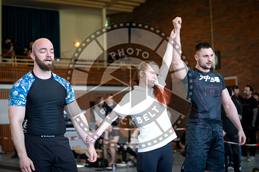 20240309PBB6120 | Fighters compete during the International Luta Livre (ILLCS) Spring Championship in Hannover, Germany, on March 9, 2024.