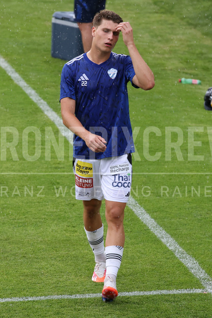 Friendly Match: SC Weiz vs TSV Hartberg in Weiz | Weiz, AUSTRIA, 01.JUL.26 - SOCCER - ADMIRAL Bundesliga, SC Weiz vs TSV Hartberg, test match. The image shows Marco Hoffmann (Hartberg) during warm up.