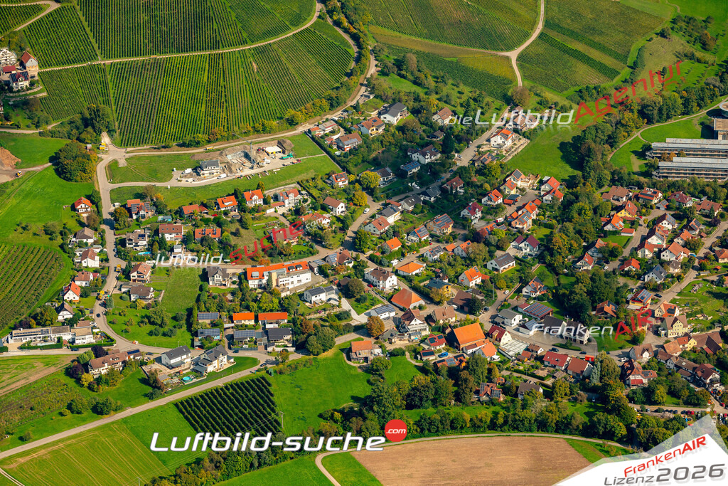 Untersteinbach Pfedelbach Bild- Das Luftbild wurde 2025 vom UL-Flugzeug heraus erstellt ( keine Drohne ) - Hochauflösende Luftaufnahme -Nicht vergleichbar mit Google Maps oder Satelittenbilder- Die Geschenkidee !Mit Lizenz und Bildrechte bestellbar
