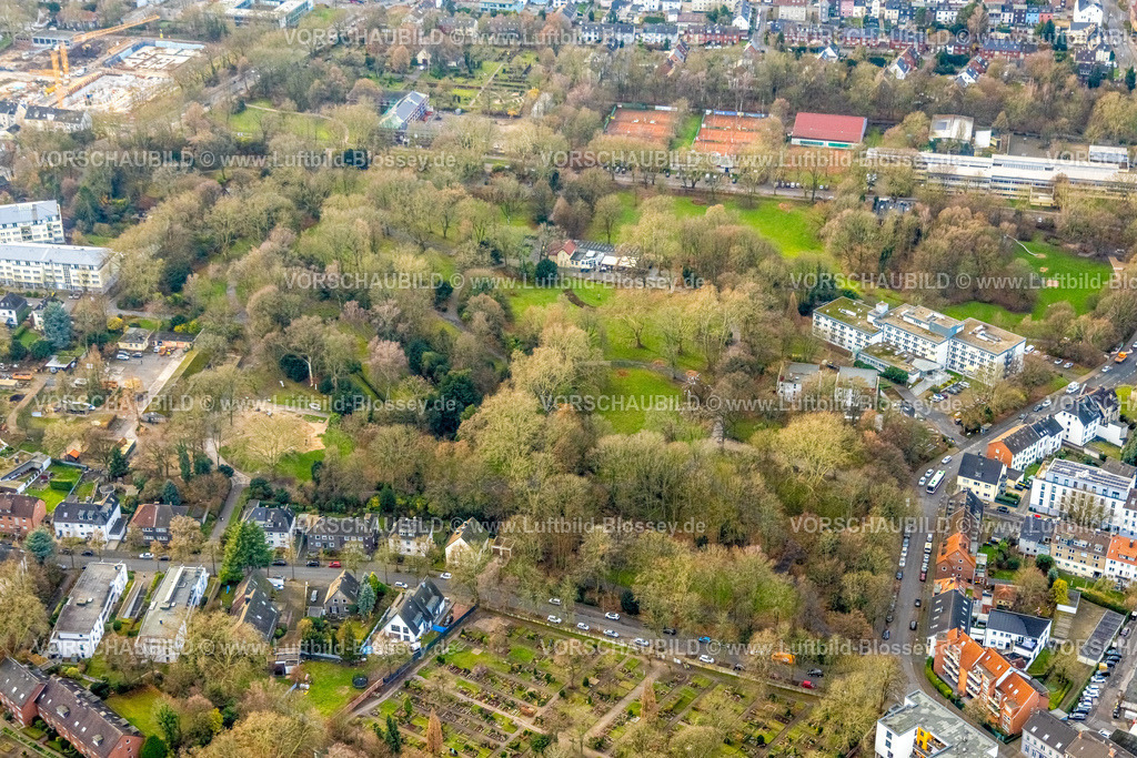 Herne251204019 | Luftbild, Volksgarten Eickel, grüne Lunge, Cafe und  Restaurant im Eickeler Park, Grete-Fährmann-Seniorenzentrum, oben Tennisplätze TC Wanne-Eickel e.V. Eickel, Herne, Ruhrgebiet, Nordrhein-Westfalen, Deutschland