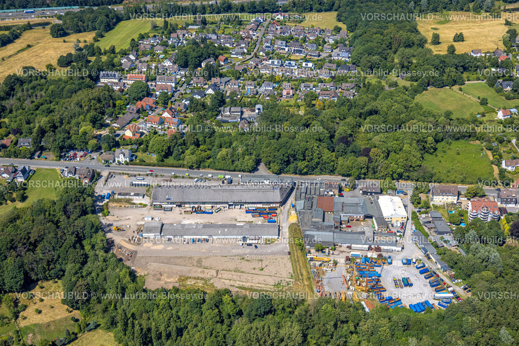 Gevelsberg230709195 | Luftbild, Gewerbebetrieb an der Haßlinghauser Straße, Schliepersbusch, Gevelsberg, Ruhrgebiet, Nordrhein-Westfalen, Deutschland