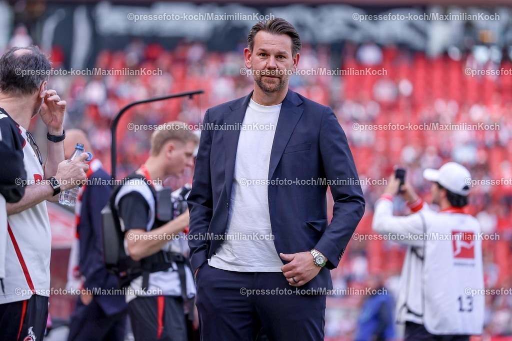 1FC10052601015 | 10.05.2026, Fußball, 1. FC Köln - 1. FC Heidenheim, 1. Fußball Bundesliga Herren, 33. Spieltag, RheinEnergie-STADION, Saison 2025 / 2026: Sportdirektor Thomas Kessler (1FC Koeln #tk)  DFB regulations prohibit any use of photographs as image sequences and or quasi-video.