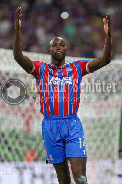 27.05.2026, EUR, Fussball, Herren, Conference League Finale, Saison 2025/2026, Crytsal Palace F.C. - Rayo Vallecano de Madrid | Jean-Philippe Mateta (Crystal Palace, 14) gestikuliert, Gestik und Mimik
