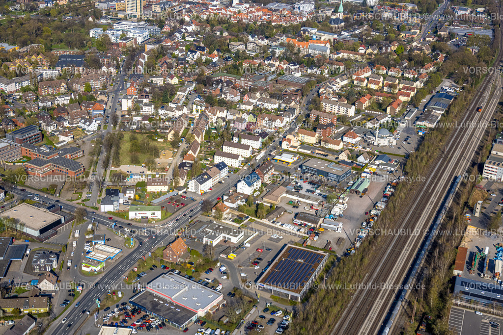 Luenen250404330 | Luftbild, Wohngebiet Ortsansicht um die Victoriastraße Bundesstra0e B54,  Lünen, Ruhrgebiet, Nordrhein-Westfalen, Deutschland