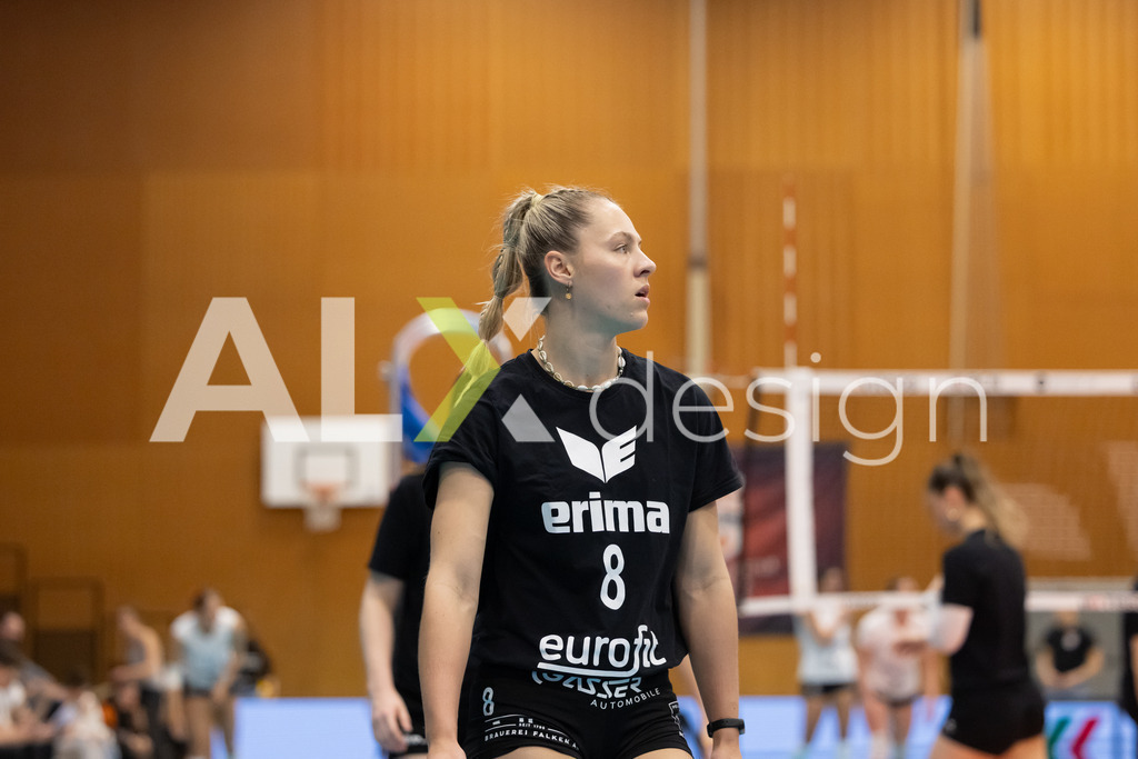 Volleyball I Frauen I Saison 2025-2026 I Volleyball NLA | Women I  Playoffs Finals 1/5 I viteos NUC - VC Kanti Schaffhausen I 06.04.2026 | 8 Lina-Marie Lieb (DE) (VC Kanti Schaffhausen) – Aussen - Realisiert mit Pictrs.com