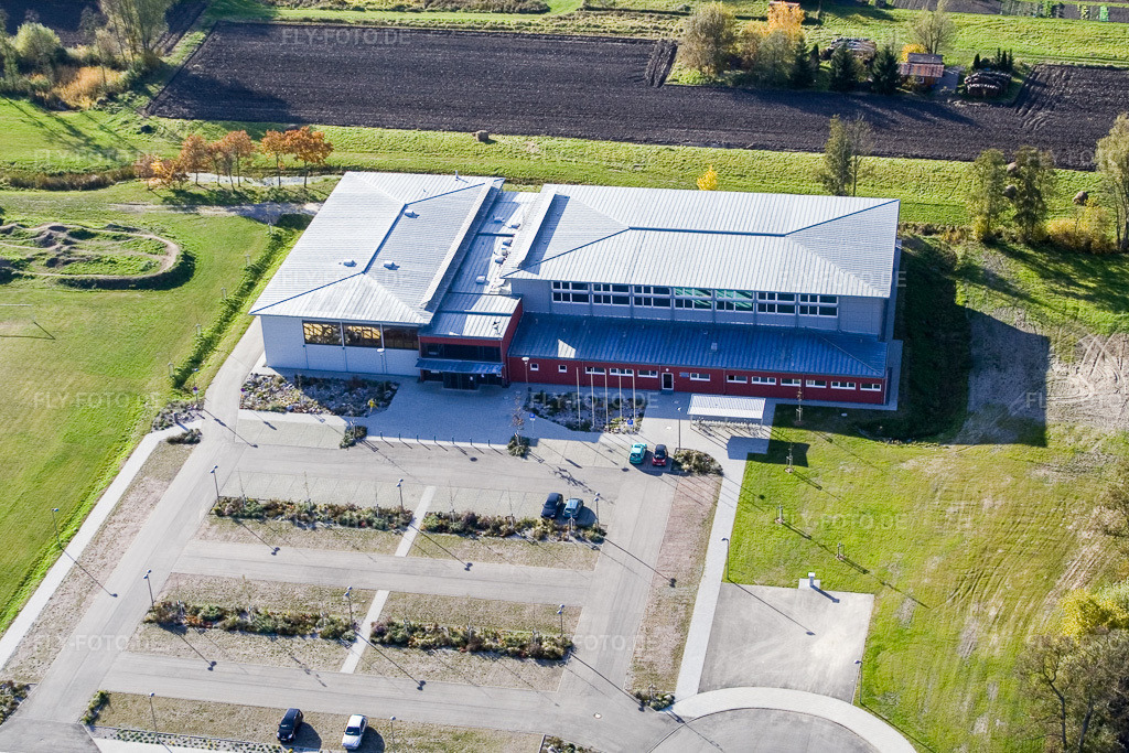Luftbild: Bienwaldhalle Kandel in Kandel im Bundesland Rheinland-Pfalz in Deutschland. Foto: IMG_8815.jpg vom 05.11.2007 durch Werner Riehm/FLY-FOTO.de