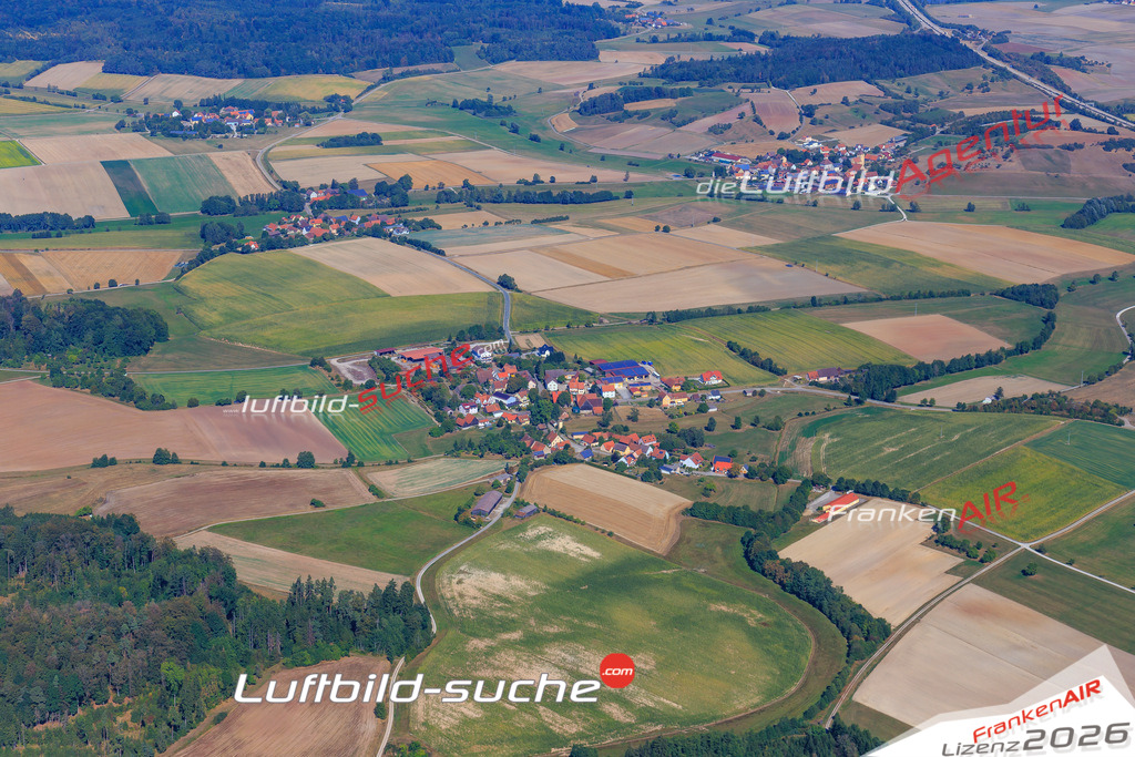 Luftbild von Steinbach_adholzecke Schnelldorf - Luftaufnahme wurde 2016 von https://frankenair.de mittels Flugzeug (keine Drohne) erstellt - die Geschenkidee