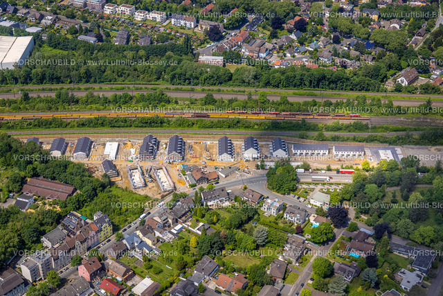 Herne220503070 | Luftbild, Baustelle mit Neubau Wohnsiedlung an der Horsthauser Straße, Herne-Mitte, Herne, Ruhrgebiet, Nordrhein-Westfalen, Deutschland
