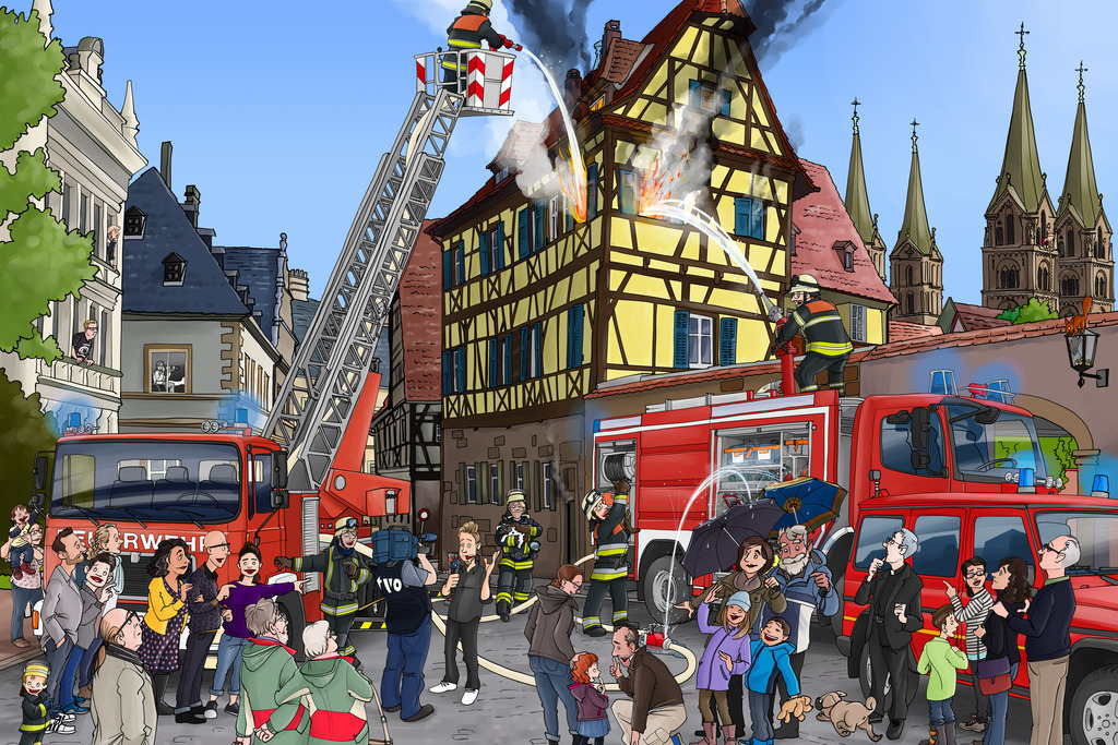 Bamberg-Wimmelbild-Obere-Karolinenstraße-schanz-partner | Schanz & Partner - Realisiert mit Pictrs.com