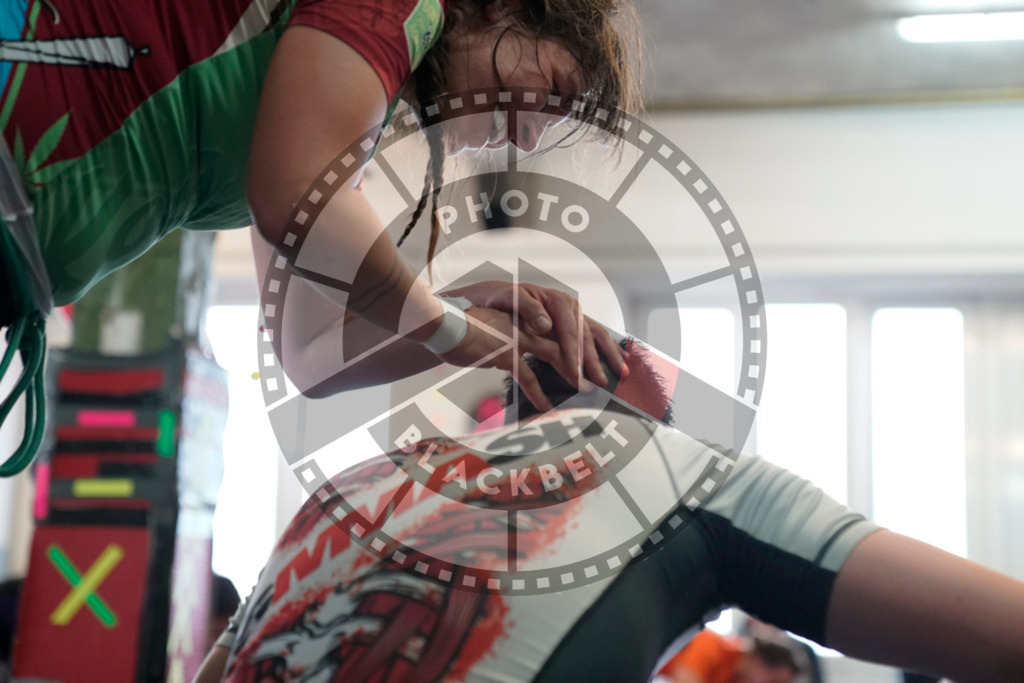 20240413PBB7336 | Fighters compete during the Grapplethon 24hours of rolling for a reason in Hamburg, Germany, on April 13, 2024.