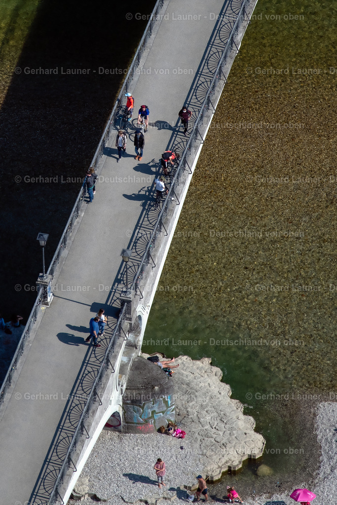 9200082 | Kabelsteg über die Isar, München im Bundesland Bayern