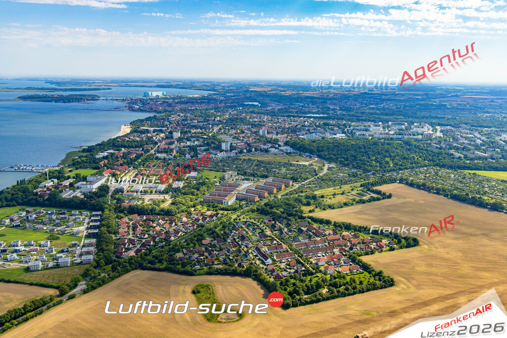 Kubitzer Ring Stralsund Bild- Das Luftbild wurde 2025 vom UL-Flugzeug heraus erstellt ( keine Drohne bzw. Drohnenaufnahme ) - Hochauflösende Luftaufnahme -Nicht vergleichbar mit Google Maps oder Satelittenbilder- Die Geschenkidee !Mit Lizenz und Bildrechte bestellbar - CC