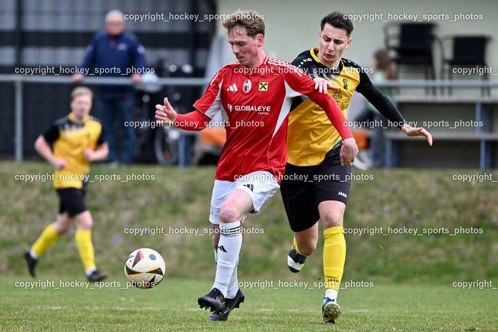 SV Arnoldstein vs. FC Union Sillian-Heinfels | #20 Marco Ortner FC Sillian, #5 Dino Benic SV Arnoldstein, SV Arnoldstein vs. FC Union Sillian-Heinfels, SV Arnoldstein vs. FC Union Sillian-Heinfels am 29.03.2026 in Arnoldstein (Waldparkstadion Arnoldstein), Austria, (Photo by Bernd Stefan)