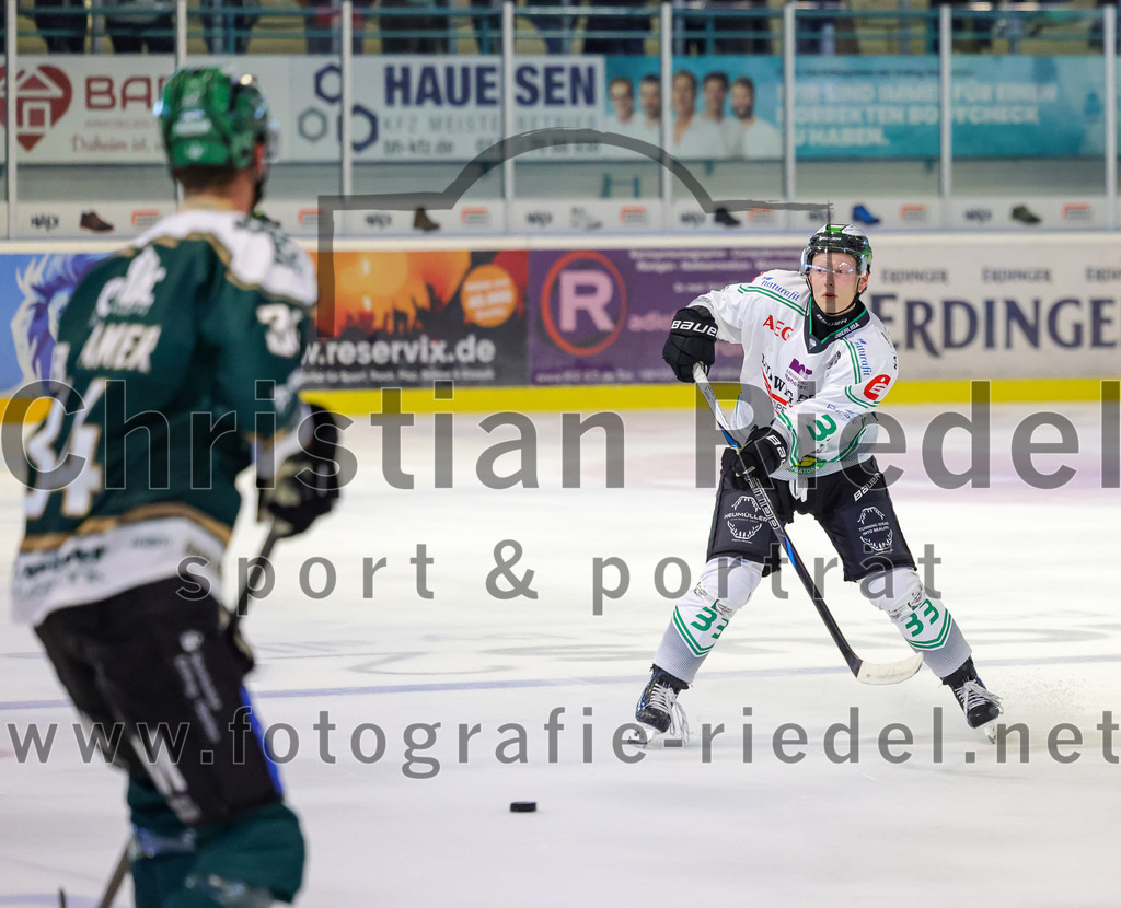 2025-09-21_070_TSV_Erding_gegen_Hoechstadter_Alligators | Erding, Deutschland, 21.09.2025:Eishockey, Oberliga Süd 2025 / 2026, 2. Spieltag, TSV Erding gegen Höchstadter Alligators, Endergebnis: 3:4Foto: Christian Riedel / fotografie-riedel.net