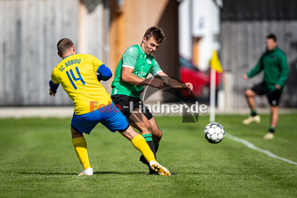 SC Böbing gegen TSV Altenstadt II | Fußball A-Klasse Herren Oberbayern Zugspitze Gruppe 8 7. Spieltag, SC Böbing gegen TSV Altenstadt II, 20240915,Duell zwischen Jonas Mader (TSV Altenstadt II 2) und Alexander HÜCKL  (SC Böbing 14),2024-09-15 in Böbing (Sportplatz Böbing), Jonas Mader (TSV Altenstadt II 2), Alexander HÜCKL  (SC Böbing 14)Copyright: WolfgangxLindner www.foto-lindner.de / shop.foto-lindner.de